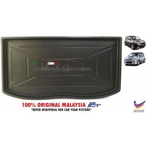 Perodua Myvi ( 1st 2nd Gen ) 2005-2017 Custom Fit Original PE Non Slip Rear Trunk Boot Cargo Tray